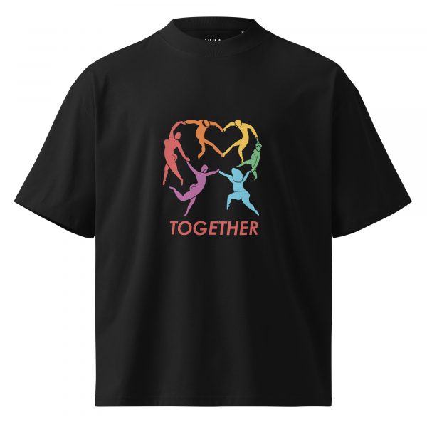 Unisex organic oversized high neck t-shirt - Image 2