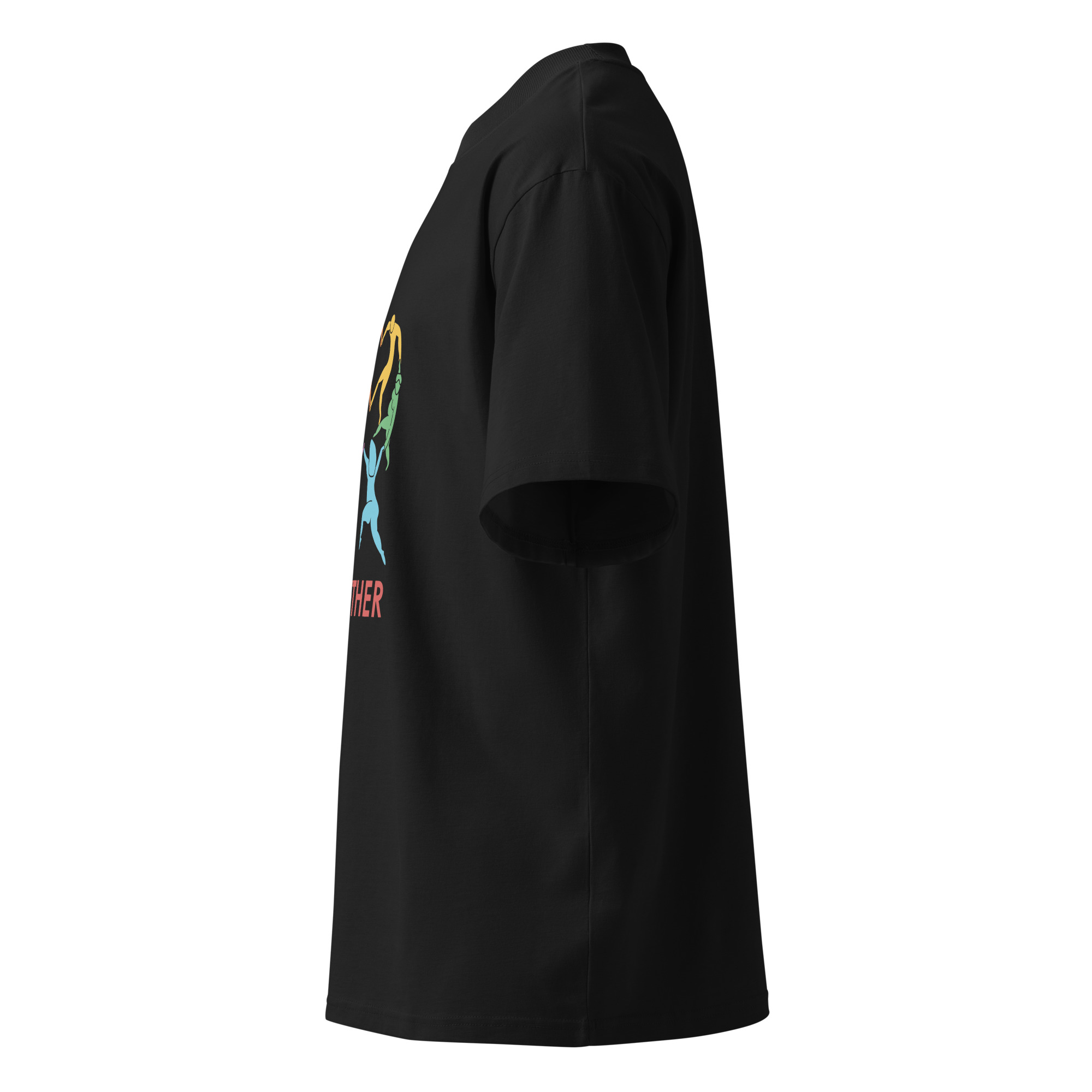 Unisex organic oversized high neck t-shirt - Image 8