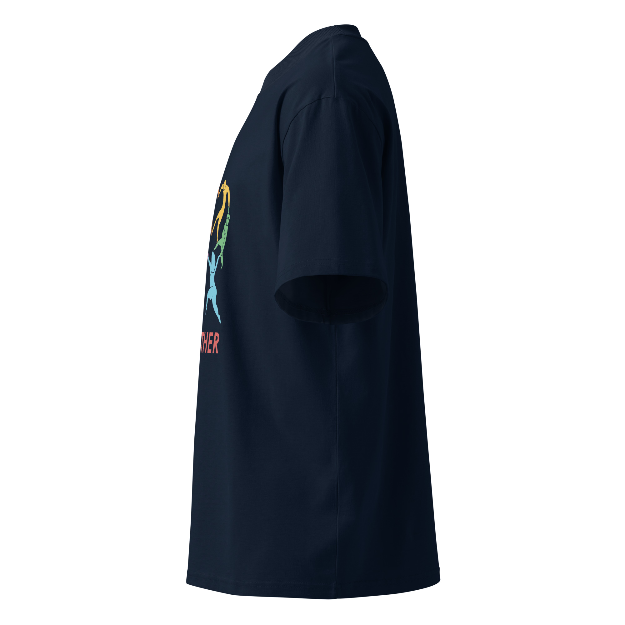 Unisex organic oversized high neck t-shirt - Image 7