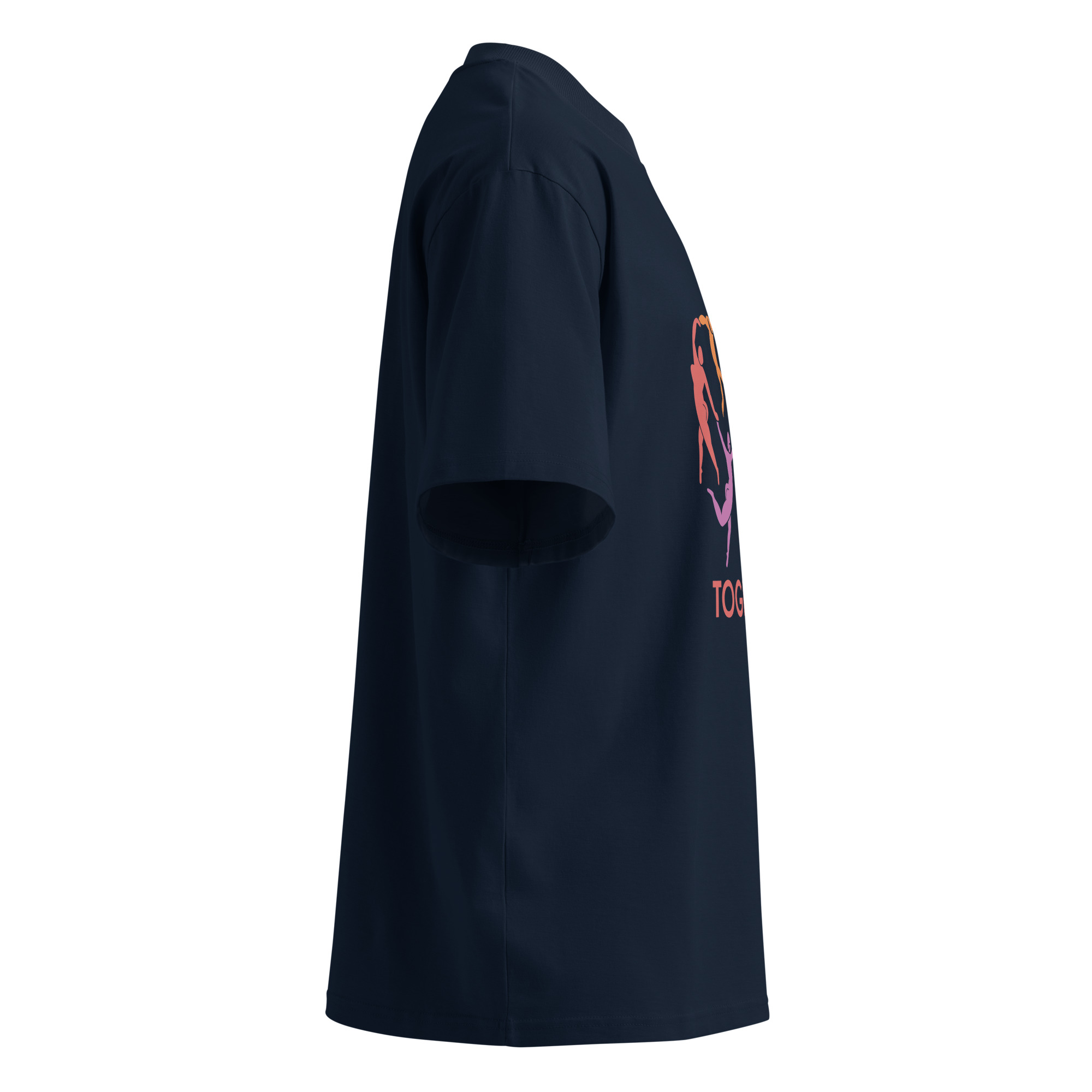 Unisex organic oversized high neck t-shirt - Image 10