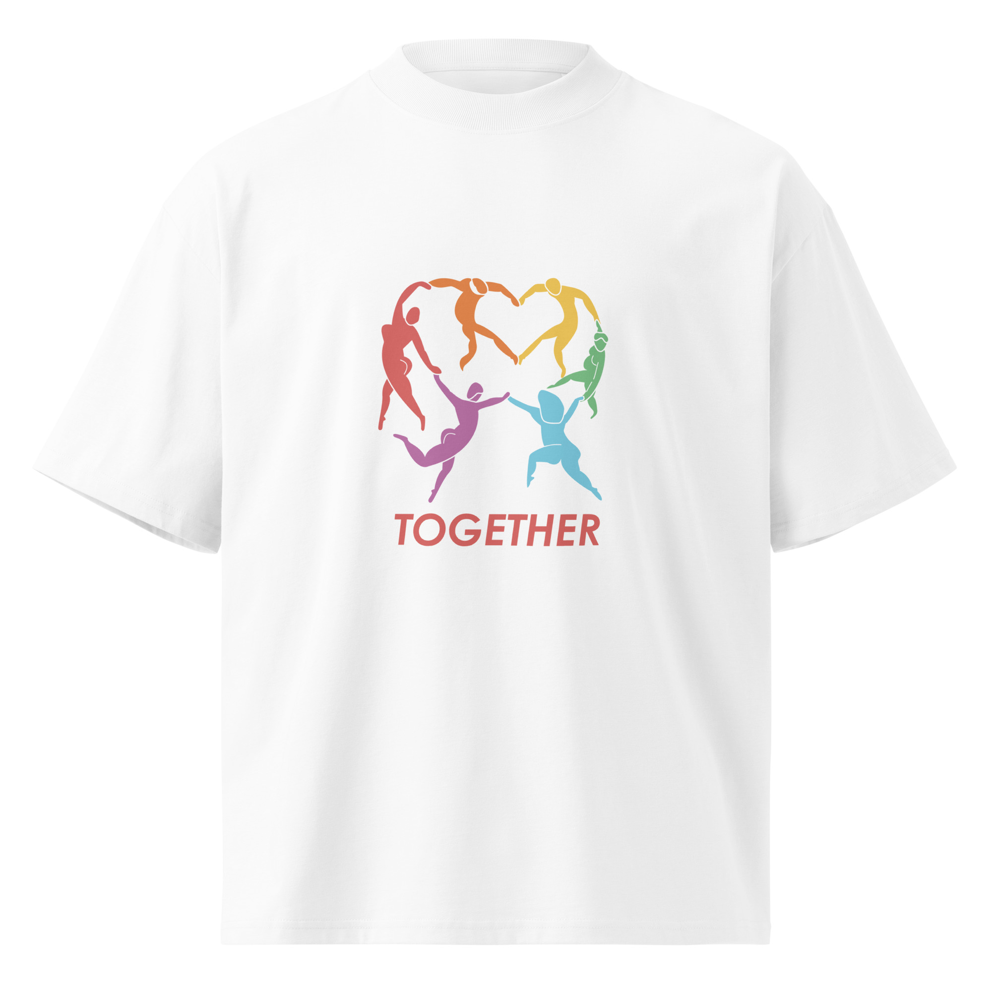Unisex organic oversized high neck t-shirt - Image 3