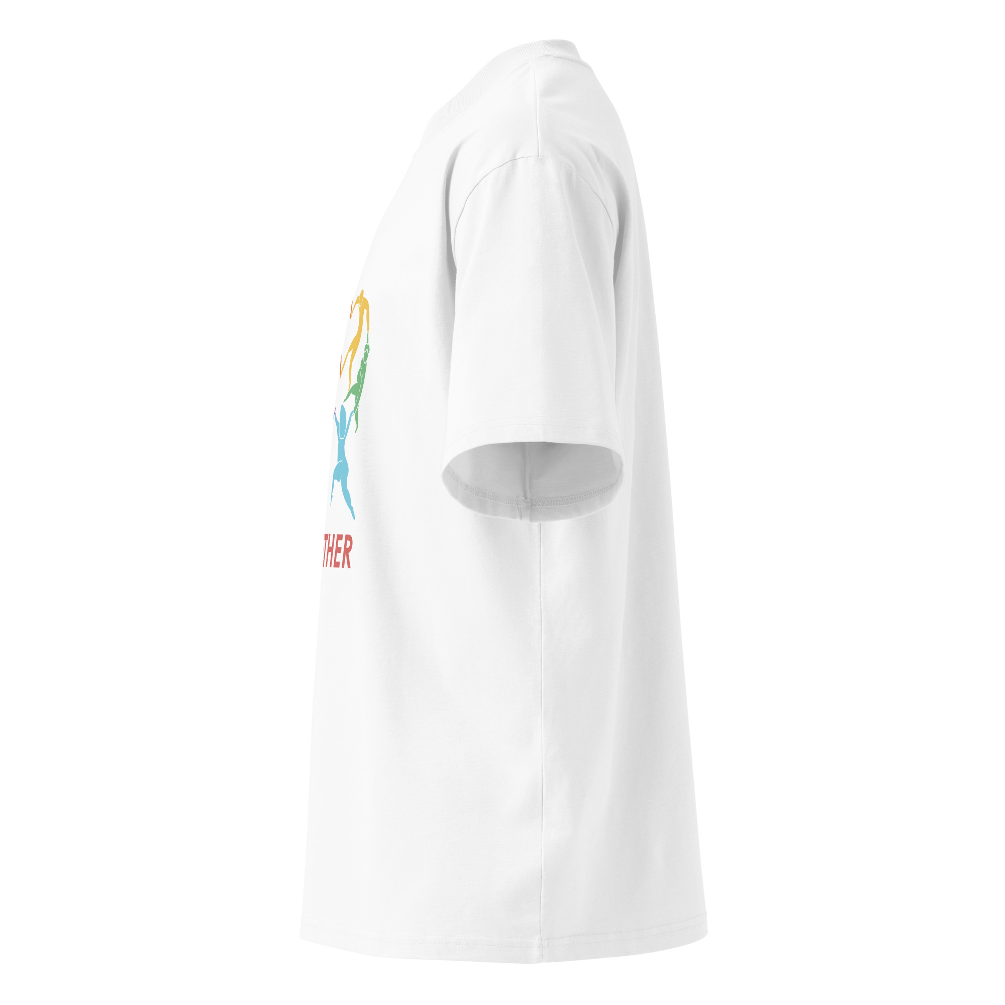 Unisex organic oversized high neck t-shirt - Image 9