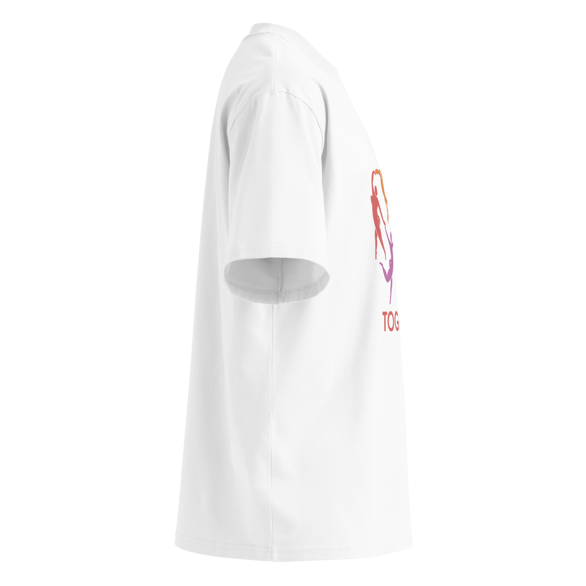 Unisex organic oversized high neck t-shirt - Image 12